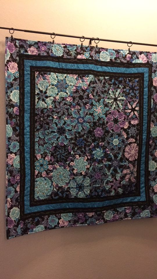Turquoise Kaleidoscope Quilt