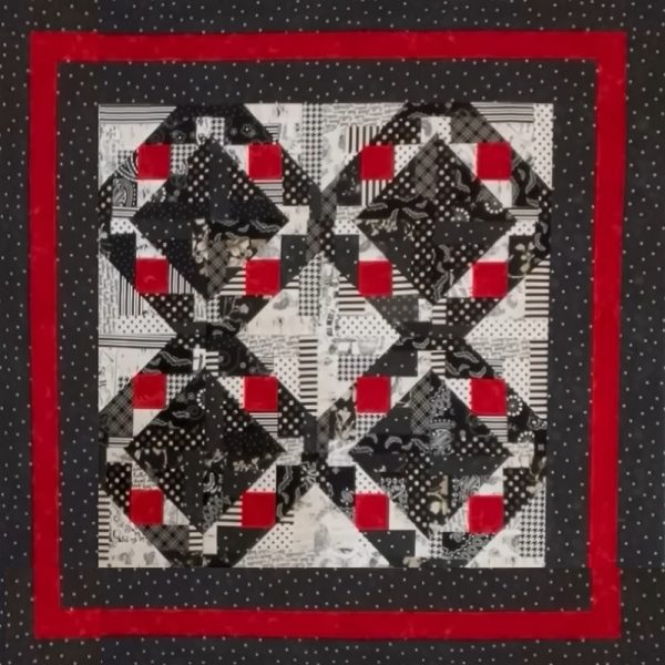 disappearing log cabin quilt